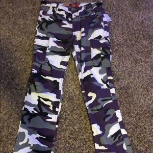 Purple Camo Pants Women